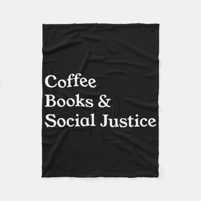 Manta Polar Libros de café citan igualdad (Anverso)