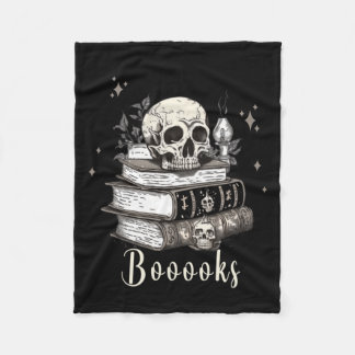 Manta Polar Libros de calavera de esqueleto Boo Halloween muje