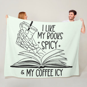 Manta Polar Libros picantes y café helado