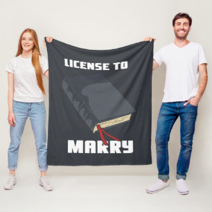 Manta Polar Licencia de funcionario boda para casarse
