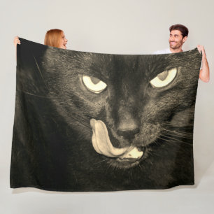 Manta Polar Licencia de gato negro