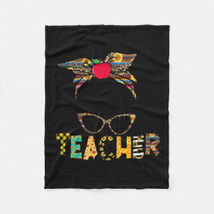 Manta Polar Life Messy Bun Feliz Primer Día Del Profesor De La