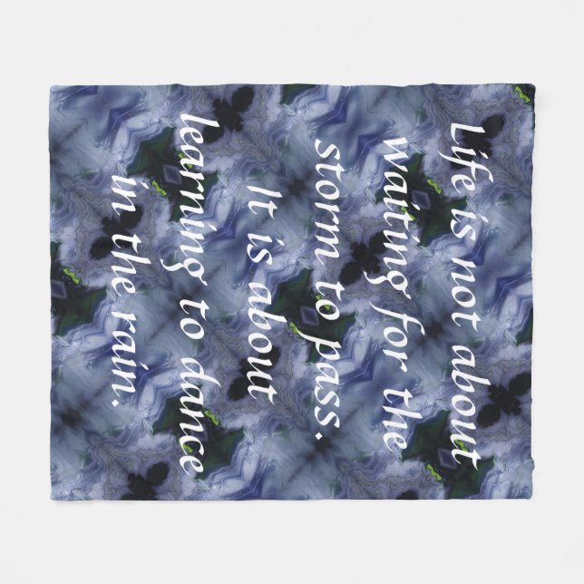 Manta Polar Life Storm Dance Rain Fleece Blanket (Frente (Horizontal))