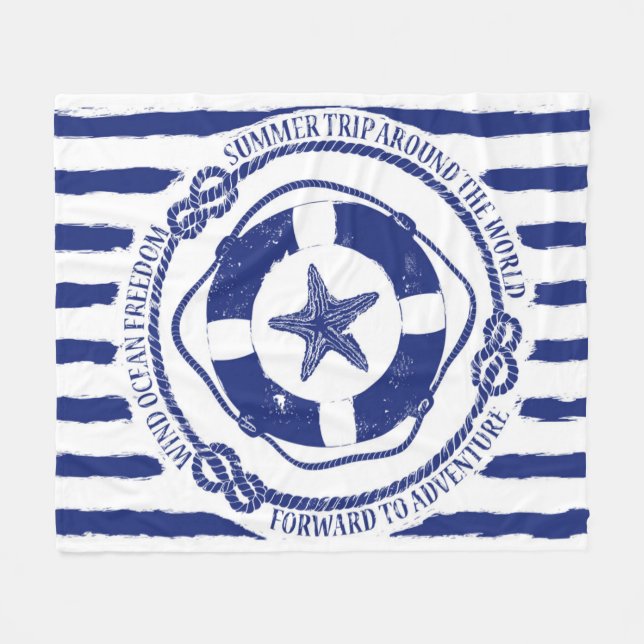 Manta Polar Lifebuoy y estrellas de mar (Frente (Horizontal))