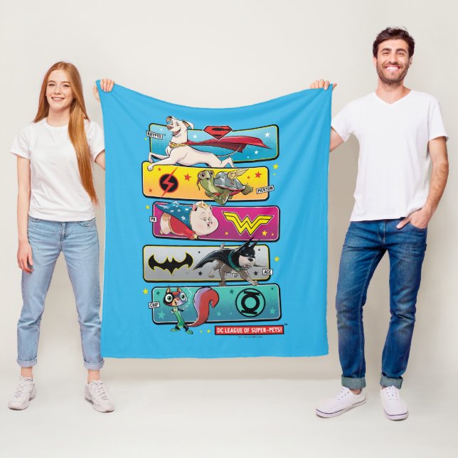 Manta Polar Liga DC de SuperMascotas (In situ)