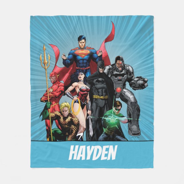 Manta Polar Liga de la Justicia - Grupo 2 (Anverso)