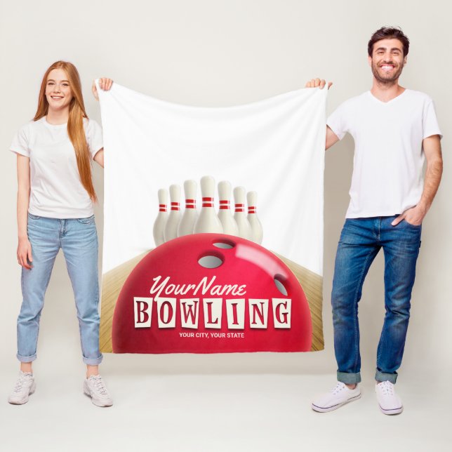 Manta Polar Liga Retro de Bolas Personalizadas Lanes Lanes (In situ)