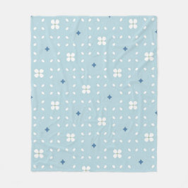 Manta Polar Light blue floral and geometric seamless backgroun