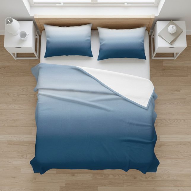 Manta Polar Light Blue Gradient Fleece Blanket - Cozy Home  (Subido por el creador)