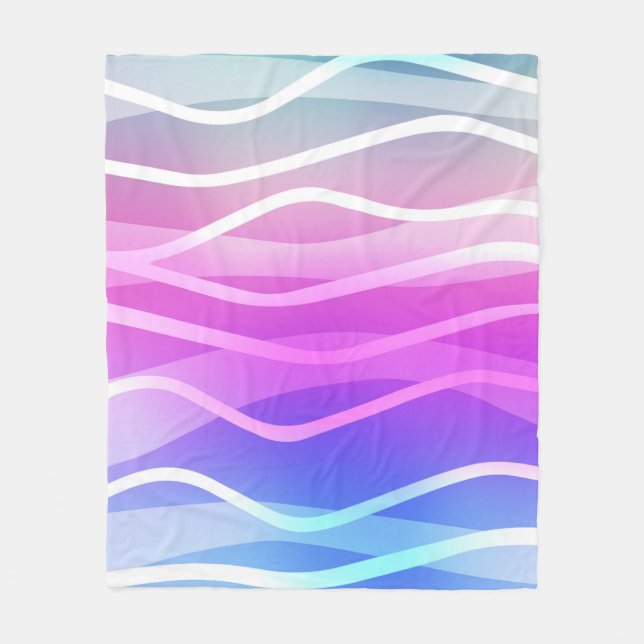 Manta Polar Light Multicolor, Rainbow layout with flat lines.  (Anverso)