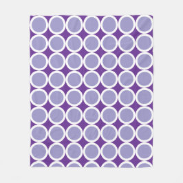 Manta Polar Light purple polka dots on dark purple background