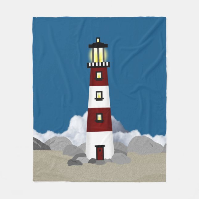 Manta Polar Lighthouse Fleece Blanket (Anverso)