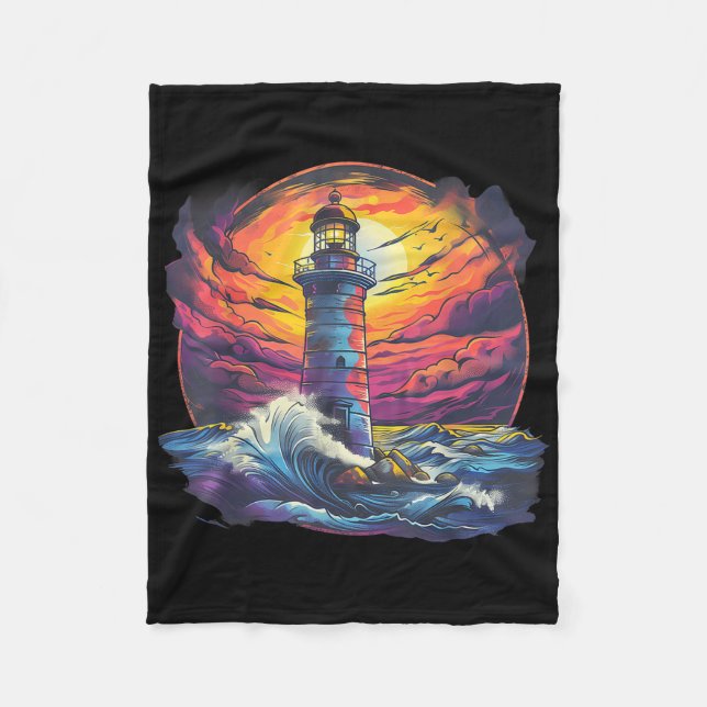 Manta Polar Lighthouse Sailing Sea Beach Boating Seaside House (Anverso)