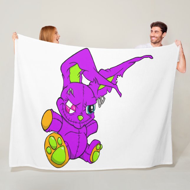 Manta Polar Lil Bunny Voodoo Fleece Blanket, todos los tamaños (In situ)