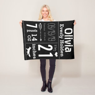 Manta Polar Lil' Lady Fox Cualquier color Estadísticas de naci