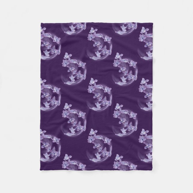 Manta Polar Lilac en círculo (Anverso)