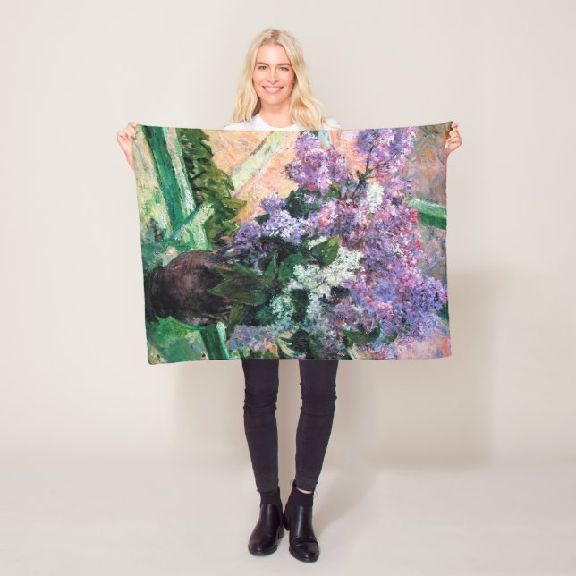 Manta Polar Lilacs en una ventana, Mary Cassatt (In situ)