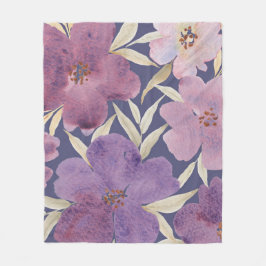 Manta Polar Lilacs on watercolor violet background