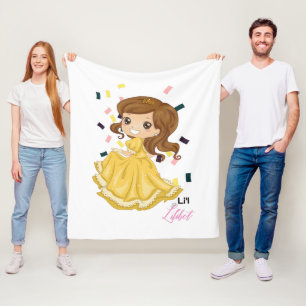 Manta Polar Lilibet Nombrado Golden Princess Chica Gifts