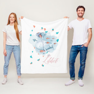 Manta Polar Lilibet recibe el nombre de regalo mágico WHALE pa