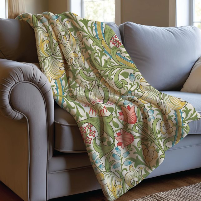 Manta Polar Lily dorada de William Morris (Subido por el creador)