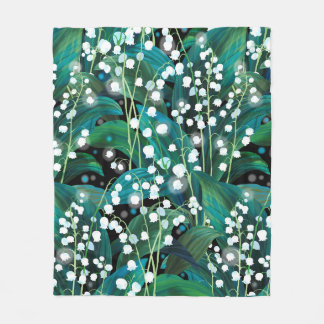 Manta Polar Lily of the valley. Seamless background pattern