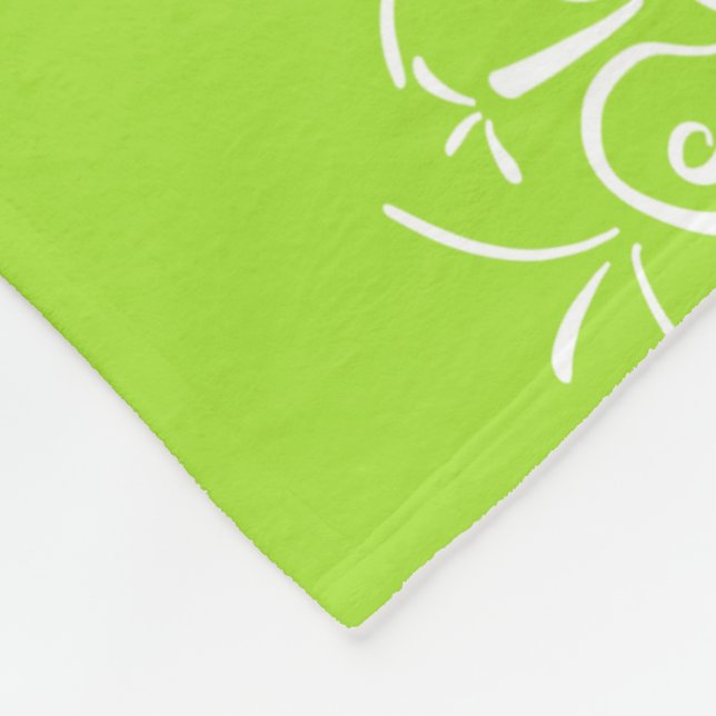 Manta Polar Lime Mandala (Esquina)