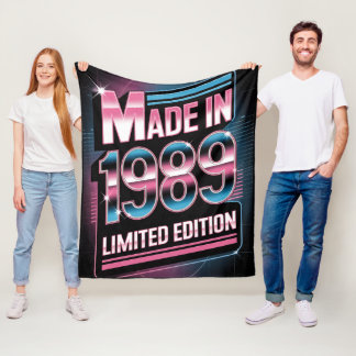 Manta Polar Limited Edition Retro 1989 Fleece Blanket