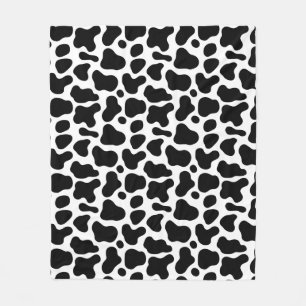 Manta Polar Lindo estampado de vaca blanca y negra Patrón de a