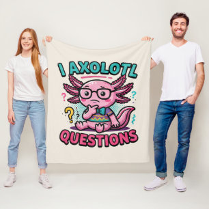 Manta Polar Lindo Preguntas de Ajolote nerd azteca con gafas