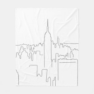 Manta Polar Línea Mínima de la Ciudad de Nueva York