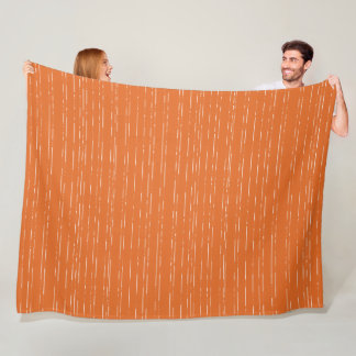 Manta Polar Líneas abstractas Naranja Patrón de línea geométri