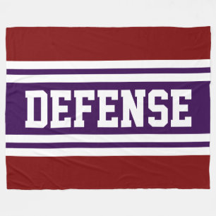 Manta Polar Líneas de Carreras Rojo Purpura Blanco Defensa Atl