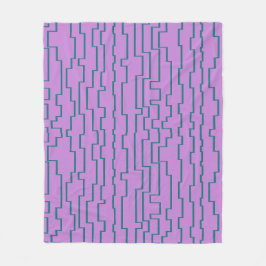 Manta Polar Líneas de circuito verde azulado