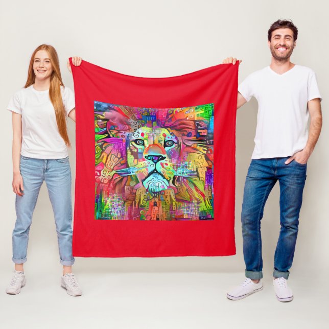 MANTA POLAR LION ART BLANKET (In situ)