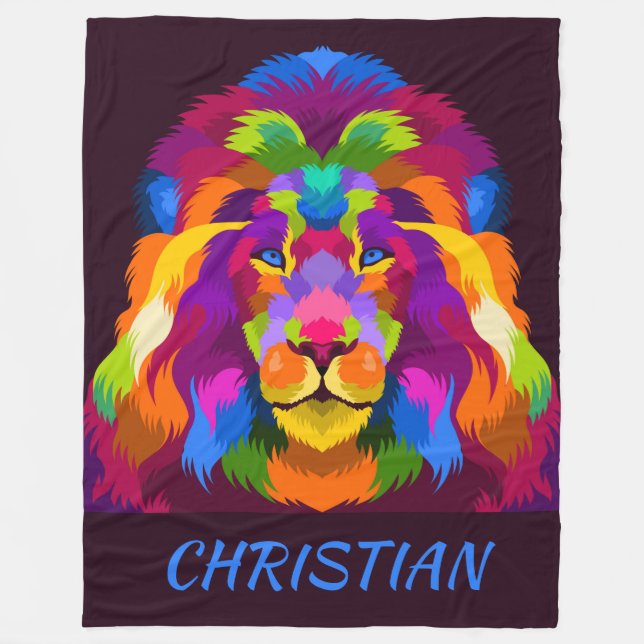 Manta Polar Lion Fleece Blanket (Anverso)