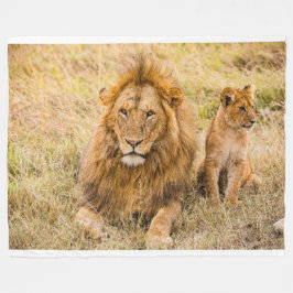Manta Polar Lion Fleece Blanket
