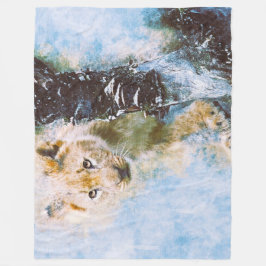Manta Polar Lion Fleece Blanket