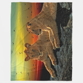 Manta Polar Lion Fleece Blanket
