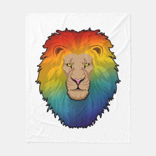 Manta Polar Lion in Rainbow Colours (Anverso)
