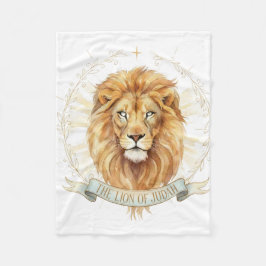 Manta Polar Lion of Judah Small Baby Blanket - 30x40 Plush