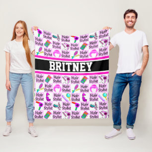 MANTA POLAR LISTA DE ESTILO DE PELO PERSONALIZADO DE COLOR ROS