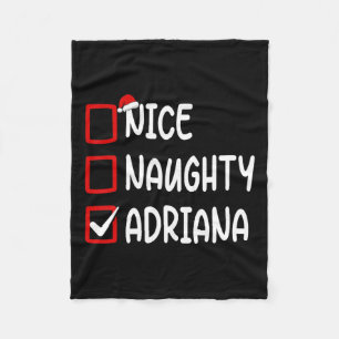 Manta Polar Lista de navidades de Nice Naughty Adriana Persona