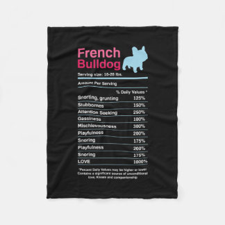Manta Polar Listas de ingredientes de Bulldog francesas