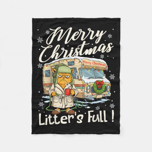 Manta Polar Litter's Full Funny Cat Parody Outfit Sarcastic Ch (Anverso)