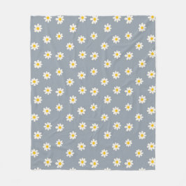Manta Polar Little Daisies - dusty steel gray