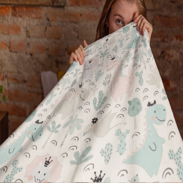 Manta Polar Little Dino Delight (Little Dino Delight Fleece Blanket)