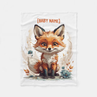 Manta Polar Little Fox Personalizado