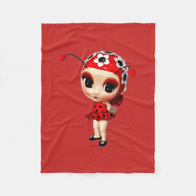 Manta Polar Little Miss Ladybug (Anverso)