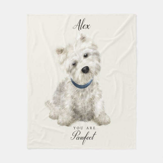 Manta Polar Little Pawfect Westie (Anverso)